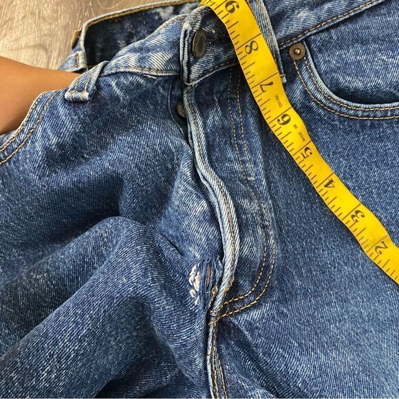 Levi's 70s vtg 17501 501 stone wash high waisted button fly tapered leg jeans - Picture 9 of 9